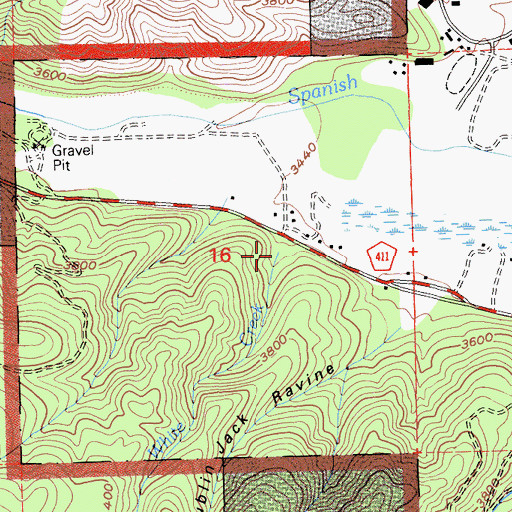 Topographic Map of White Creek, CA