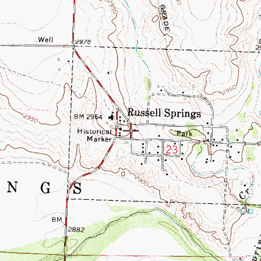 Topographic Map of Saint Francis Episcopal Church, KS
