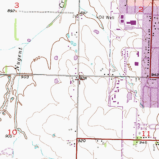 Topographic Map of Faith Lutheran Church, KS