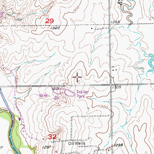 Topographic Map of First Covenant Church, KS