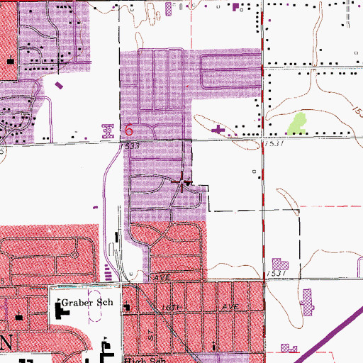 Topographic Map of First Mennonite Church, KS