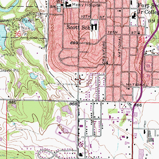 Topographic Map of Apostolic Christian Church, KS