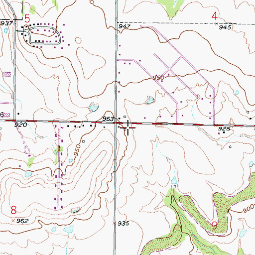 Topographic Map of Fort Scott Seventh Day Adventist Church, KS