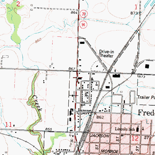 Topographic Map of New Beginnings Worship Center, KS
