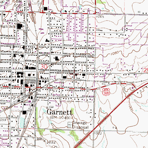 Topographic Map of Holy Angels Catholic Church, KS