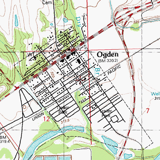 Topographic Map of Korean Presbyterian Church, KS