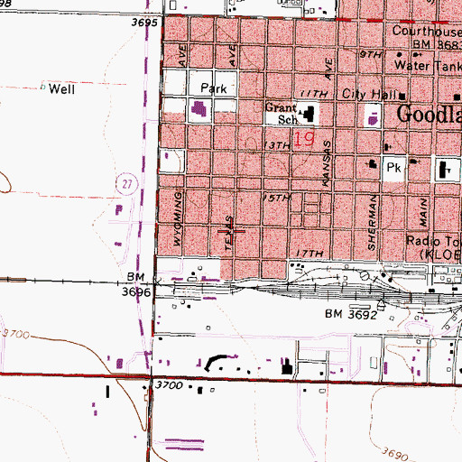 Topographic Map of Iglesia del Dios Vivo, KS