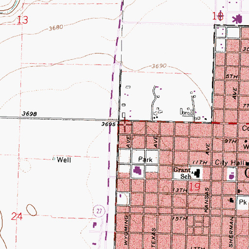 Topographic Map of Kingdom Hall of Jehovah's Witnesses, KS