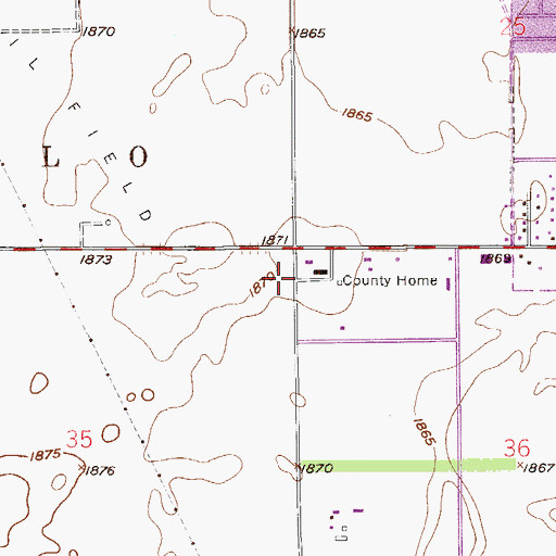 Topographic Map of Great Bend Seventh Day Adventist Church, KS