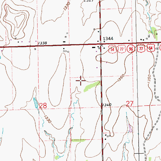 Topographic Map of Haverhill Christian Church, KS