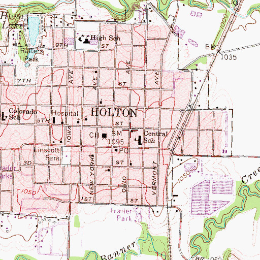 Topographic Map of Saint Dominic Catholic Church, KS