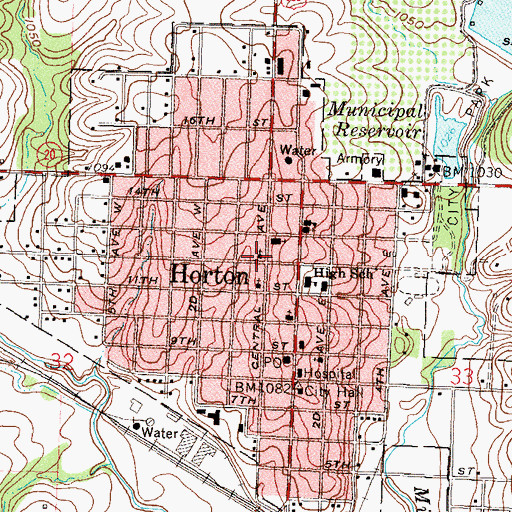 Topographic Map of Church of the Lord Jesus Christ, KS