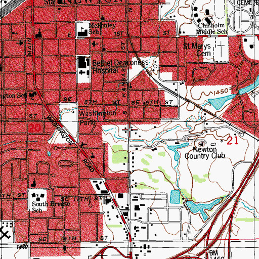 Topographic Map of Church of God of the Firstborn, KS