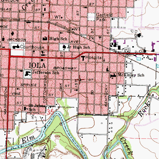 Topographic Map of Harvest Time Fellowship, KS