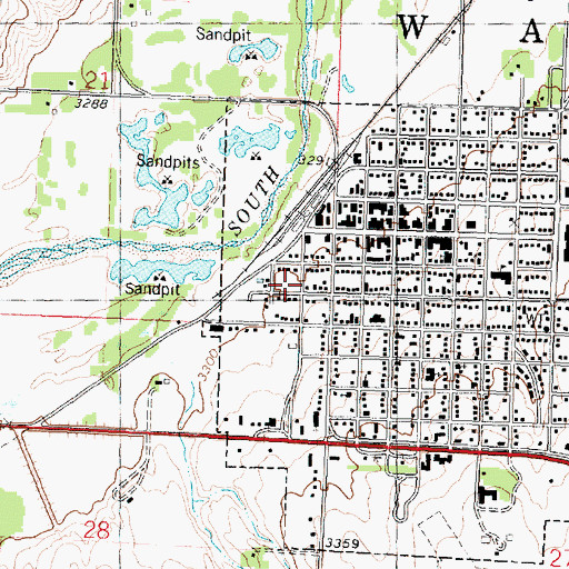 Topographic Map of Saint Francis Church of Christ, KS