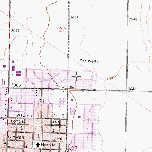 Topographic Map of Ulysses Church of Christ, KS