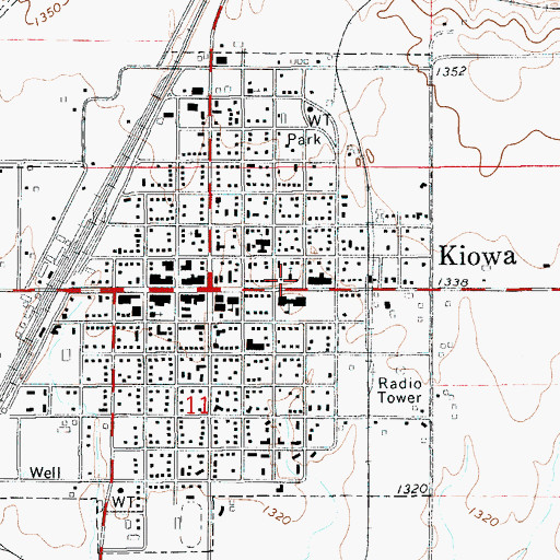 Topographic Map of Saint John the Apostle Catholic Church, KS