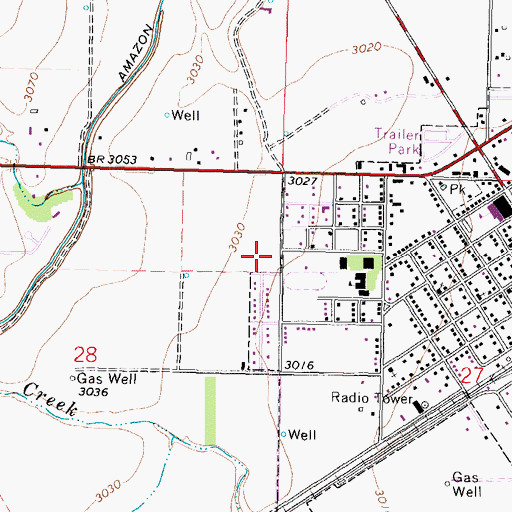 Topographic Map of Immanuel Lutheran Church, KS