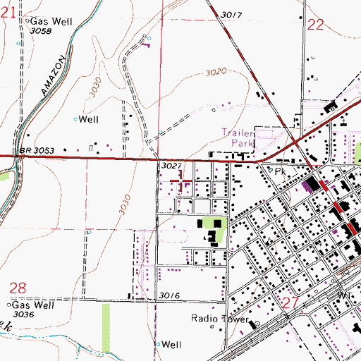 Topographic Map of Wesleyan Church, KS