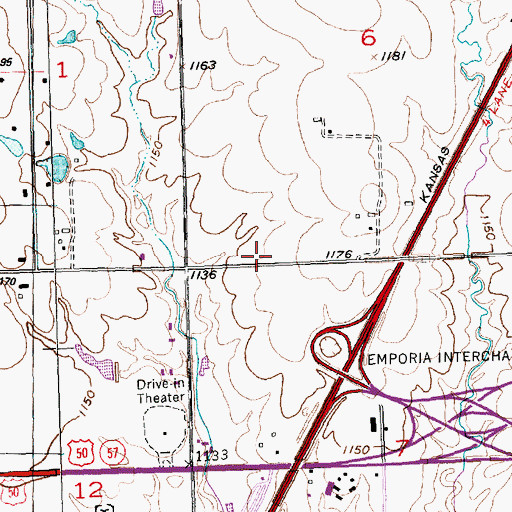 Topographic Map of Lighthouse Baptist Church, KS