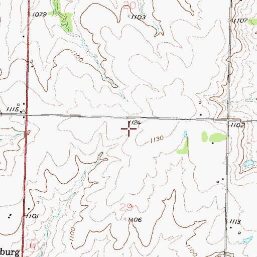 Topographic Map of Louisburg Baptist Temple, KS