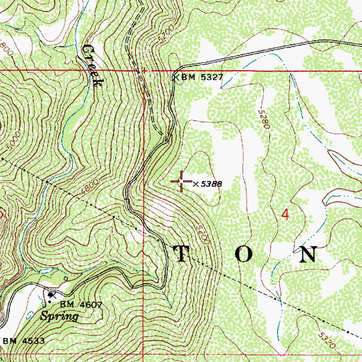 Topographic Map of Buckhead Mesa, AZ