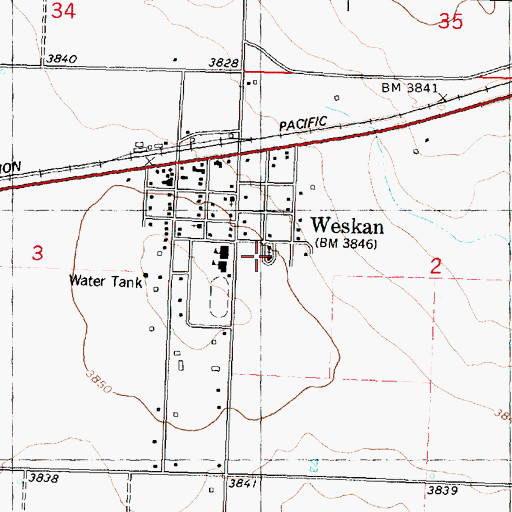 Topographic Map of Bethany Lutheran Church, KS