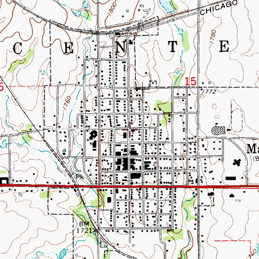Topographic Map of Saint Theresa Catholic Church, KS