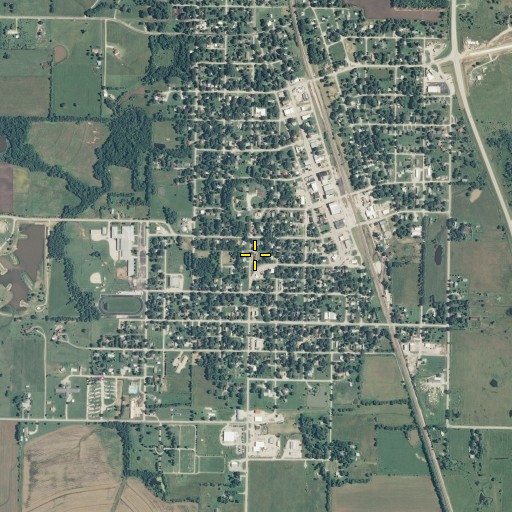 Aerial/Satellite Image of Pleasanton Church of the Nazarene, KS
