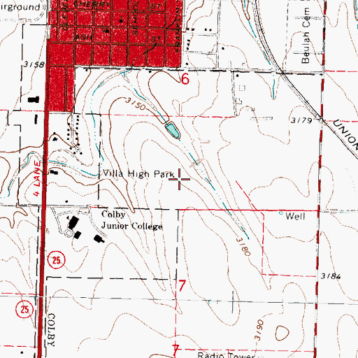 Topographic Map of The Church of Jesus Christ of Latter Day Saints, KS