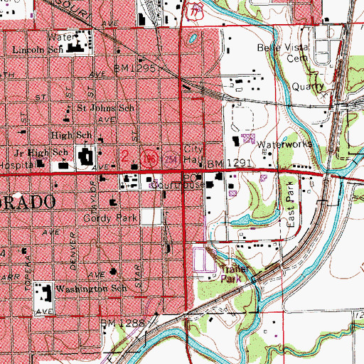 Topographic Map of The Church of Jesus Christ of Latter Day Saints, KS