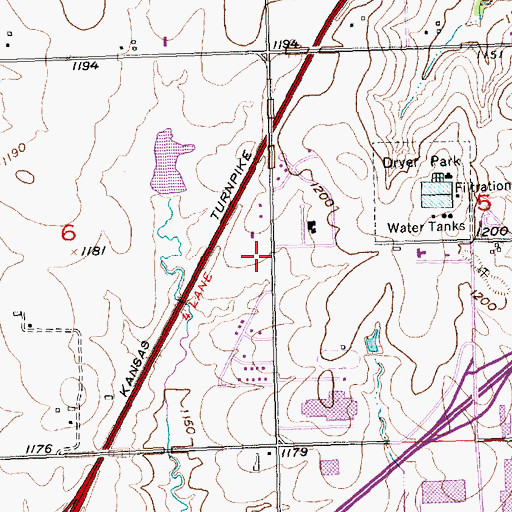 Topographic Map of The Church of Jesus Christ of Latter Day Saints, KS