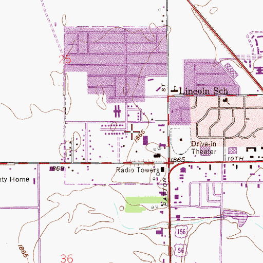 Topographic Map of The Church of Jesus Christ of Latter Day Saints, KS