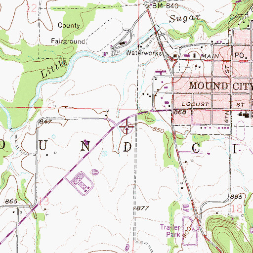 Topographic Map of The Church of Jesus Christ of Latter Day Saints, KS