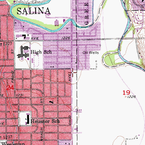 Topographic Map of The Church of Jesus Christ of Latter Day Saints, KS