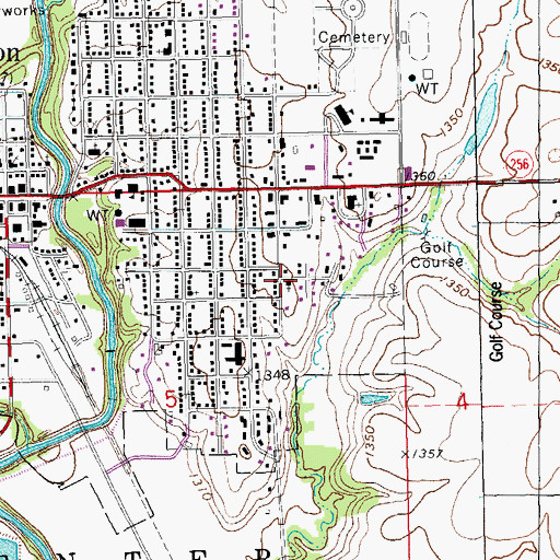 Topographic Map of Good News Christian Fellowship Church, KS