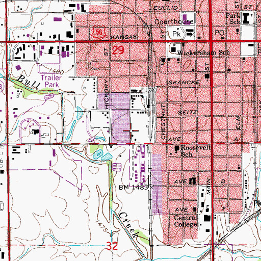 Topographic Map of Word of Faith Fellowship, KS