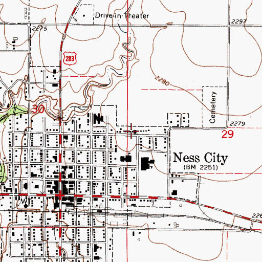 Topographic Map of Our Redeemer Lutheran Church, KS