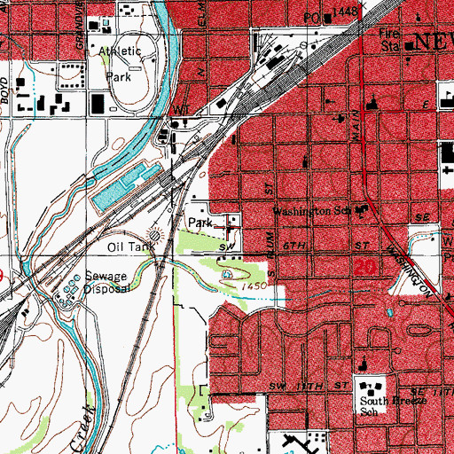 Topographic Map of Our Lady of Guadalupe Catholic Church, KS