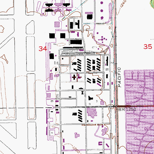 Topographic Map of All Saints Orthodox Church, KS