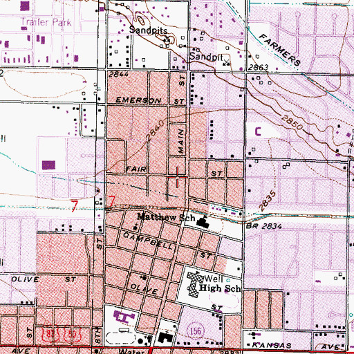 Topographic Map of Three Hierarchs Orthodox Mission, KS