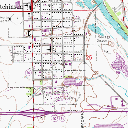 Topographic Map of Our Lady of Guadalupe Catholic Church, KS