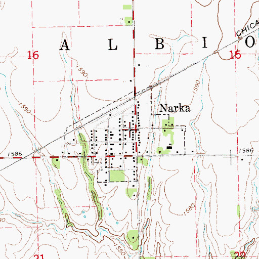 Topographic Map of First Presbyterian Church, KS