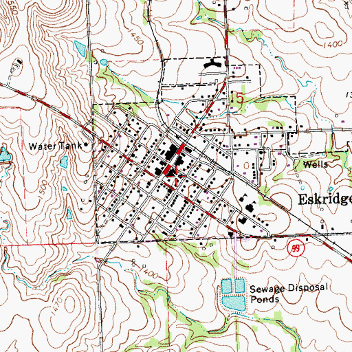 Topographic Map of First United Presbyterian Church, KS