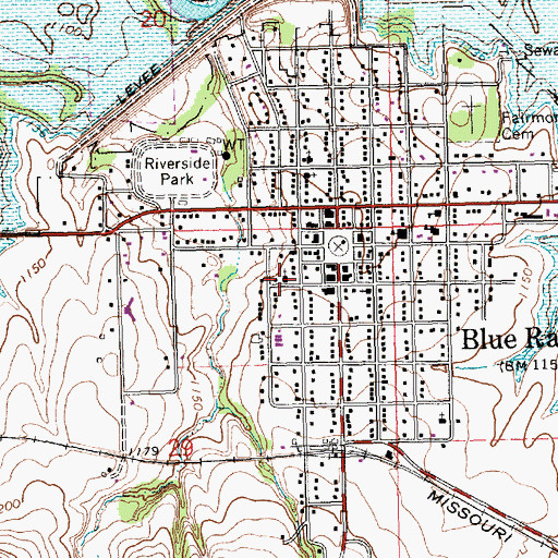 Topographic Map of United Presbyterian Church, KS