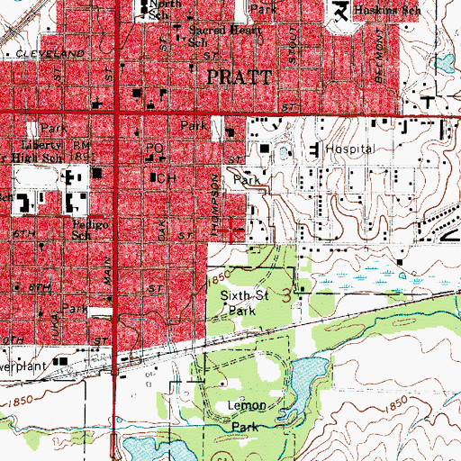 Topographic Map of Apostolic Faith Tabernacle United Pentecostal Church, KS