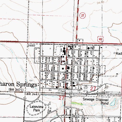 Topographic Map of Holy Ghost Catholic Church, KS