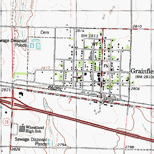 Topographic Map of Saint Agnes Catholic Church, KS
