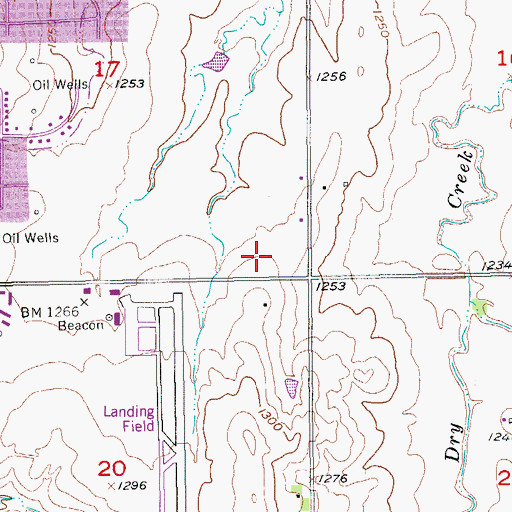Topographic Map of First Christian Church, KS