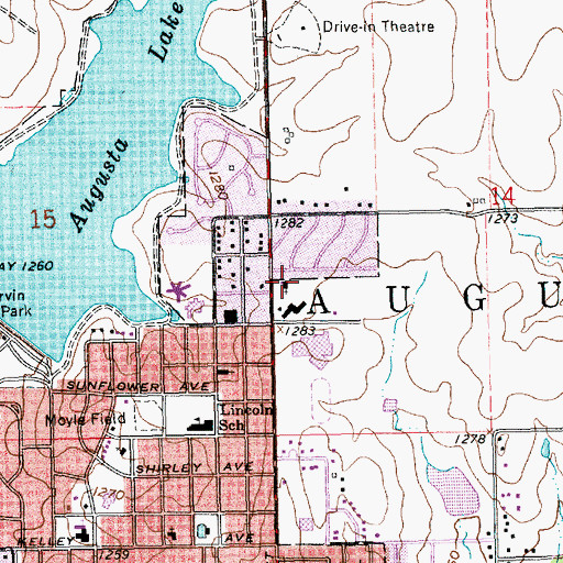 Topographic Map of First Southern Baptist Church, KS